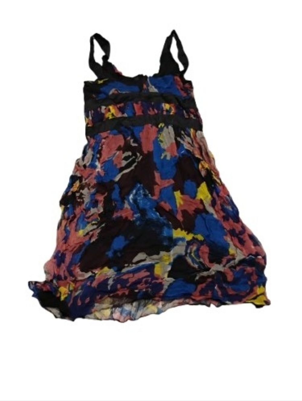 French Connection Print V Neck Viscose Women's Dress